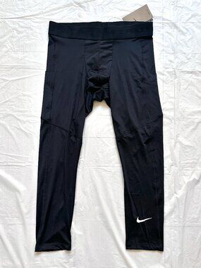 NEW Nike Men's Pro Dri-FIT 3/4-Length Fitness Tights FB7950-010 Sz Large Running